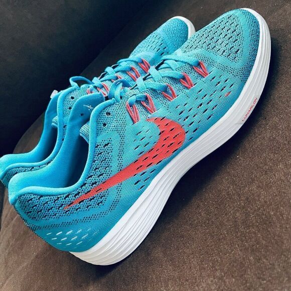 RARE NIKE FLYKNIT LUNAR TRAINER Sample Promo Unreleased Blue Lagoon Crimson 10 main image 8